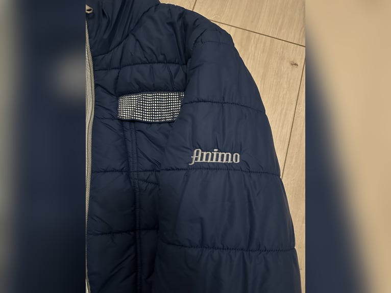Neuwertige Animo Jacke Blau Glitzer 38 M 