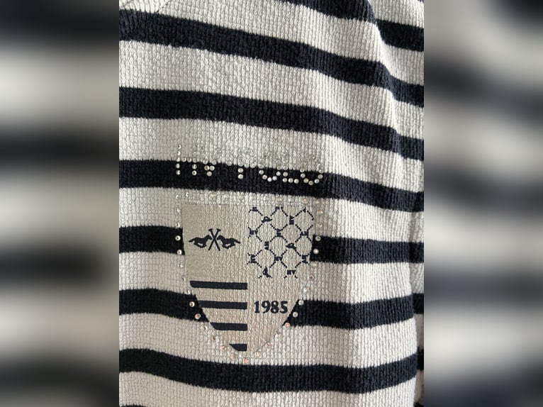 Reitjacke, HV Polo, Größe M/38, blau Samt, blau- weiß gestreift, neuwertig 