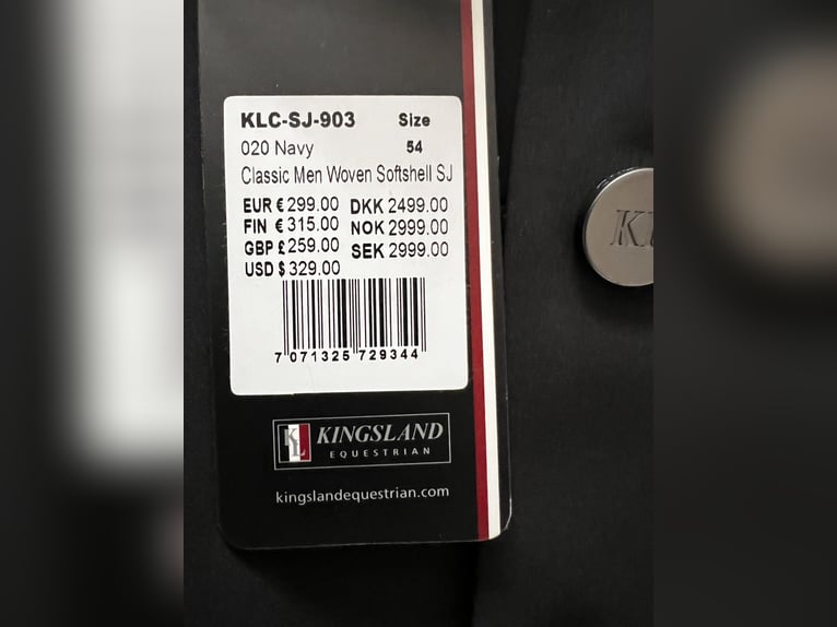 Kingsland Turnierjacke Herren – Neu & originalverpackt, navy, Grösse 54