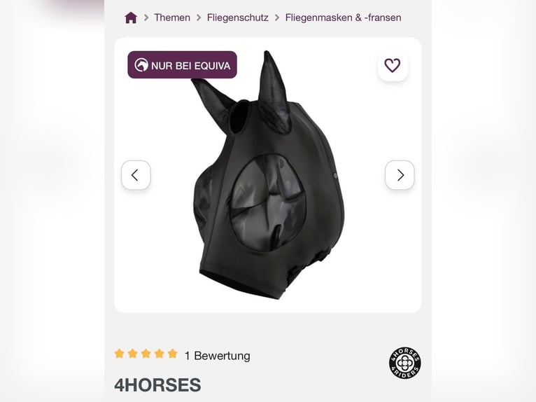 Fliegenmaske 4 Horse Gr. L