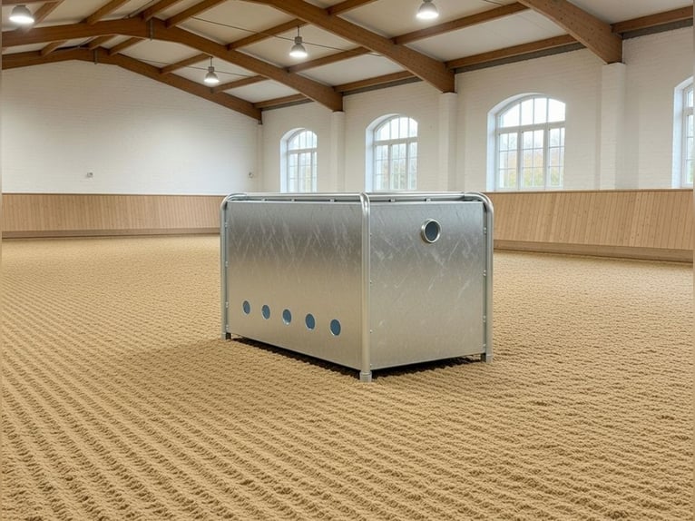 Heukiste 110x80 cm Heubox Slowfeeder Heuraufe Metall Raufe Heu