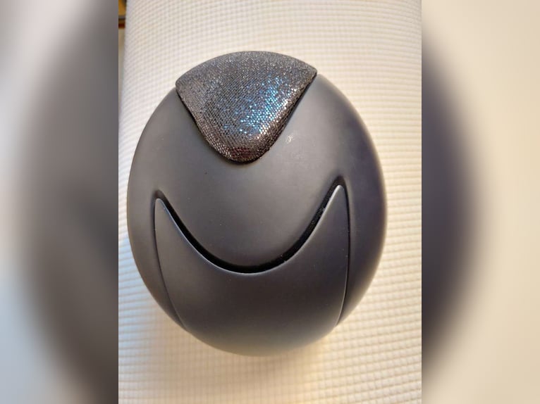 KEP Reithelm Cromo 2.0 Matt Inserto Glitter mit Polo-Schirm, inkl. Tasche und Inlay, dunkelblau 