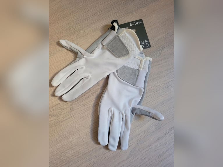 Kinder Reithandschuhe*NEU*weiß, Gr. 8-10 Jahre