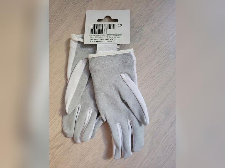 Kinder Reithandschuhe*NEU*weiß, Gr. 8-10 Jahre
