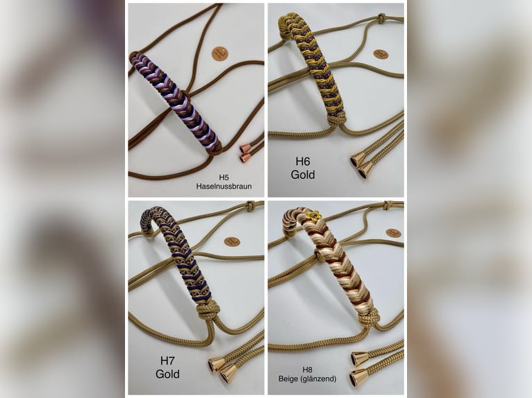 Knotenhalfter handgefertigte Unikate NEU Größe Cob/VB