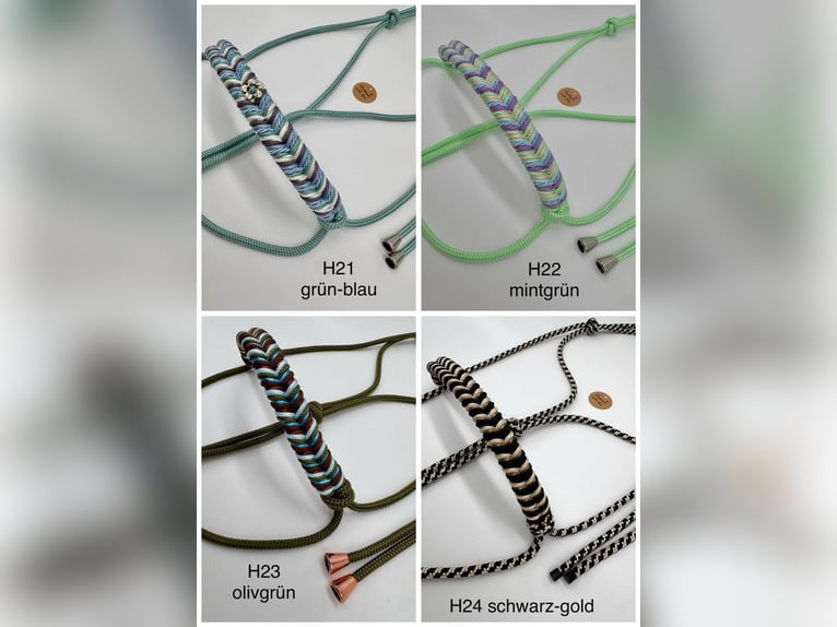 Knotenhalfter handgefertigte Unikate NEU Größe Cob/VB