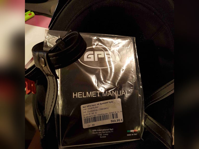 Neuer GPA Helm Speed Air Hybrid, Gr. 56, blau