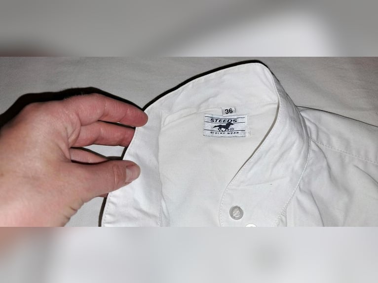 Reit Turnierbluse und Turnierhandschuhe weiß