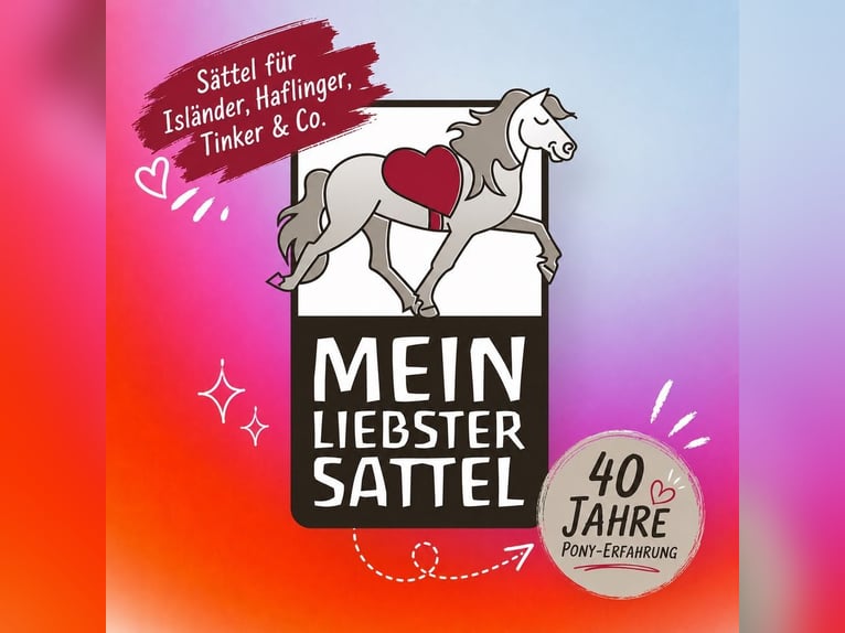 Schluss mit Rutschen! Sattel-Set für Isländer Tinker breite Ponys