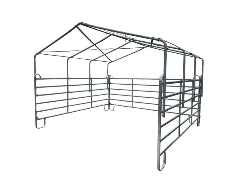 Weidepanel⭐️Zelt 4x3,6m ☘️Dachkonstruktion✅Weidezelt Weideunterstand Weidezaun Stallzelt Panelzelt P