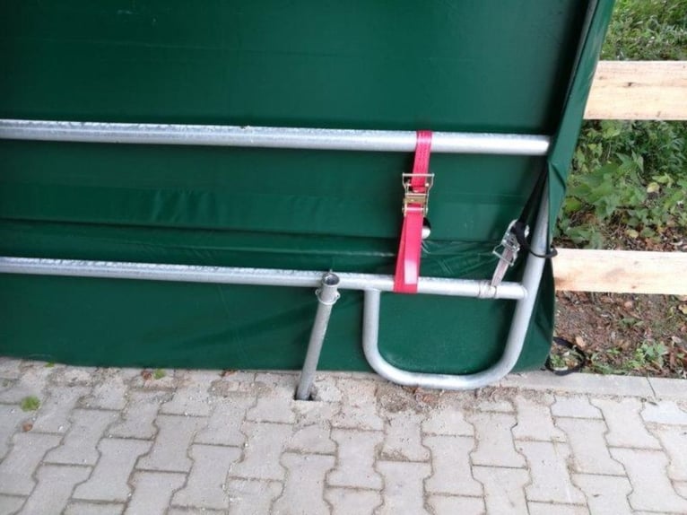 Weidezelt Lagerzelt Offenstall Zeltgarage Sturmsicher Winterfest