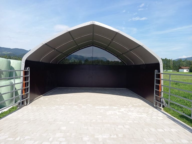 Weidezelt Lagerzelt Offenstall Zeltgarage Sturmsicher Winterfest
