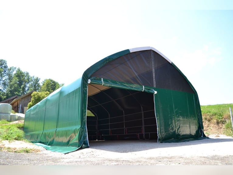Weidezelt Lagerzelt Offenstall Zeltgarage Sturmsicher Winterfest
