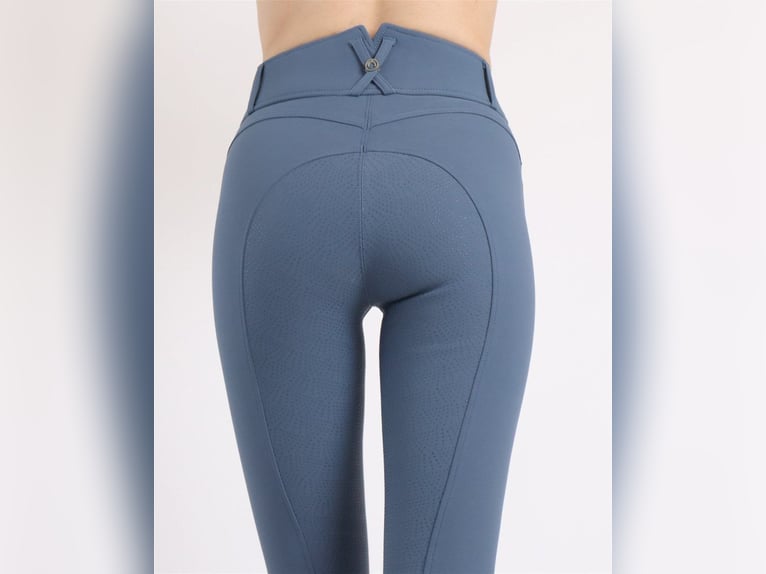 Breeches Ess Megan de tiro alto Azul oceano.