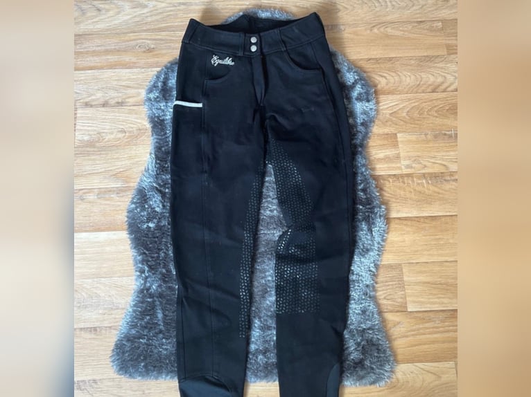 Equilibre Vollbesatz Reithose schwarz