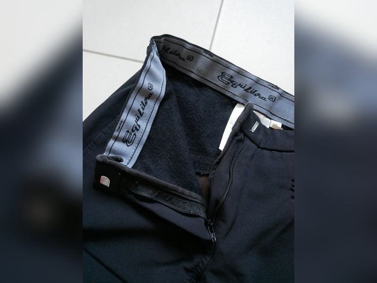 Equilibre~Damen Vollbesatz Winter Reithose ~ Gr. 76 ~ schwarz/braun ~