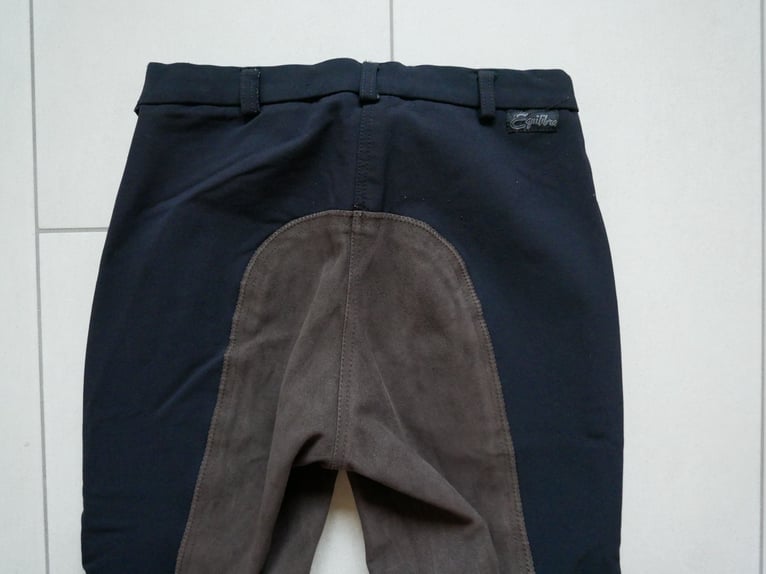 Equilibre~Damen Vollbesatz Winter Reithose ~ Gr. 76 ~ schwarz/braun ~