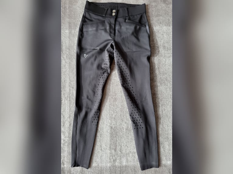 Étalon vert Reithose dunkelgrau seamless Größe S