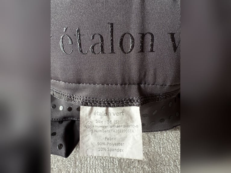 Étalon vert Reithose dunkelgrau seamless Größe S