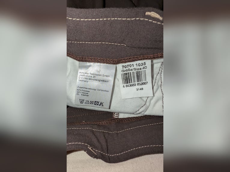 EuroStar Grip Reithose Gr. 40 braun