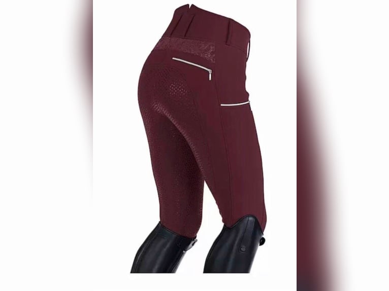 Felix Bühler Grip-Hochbund-Vollbesatz Reithose Evelyn 36 S Plum