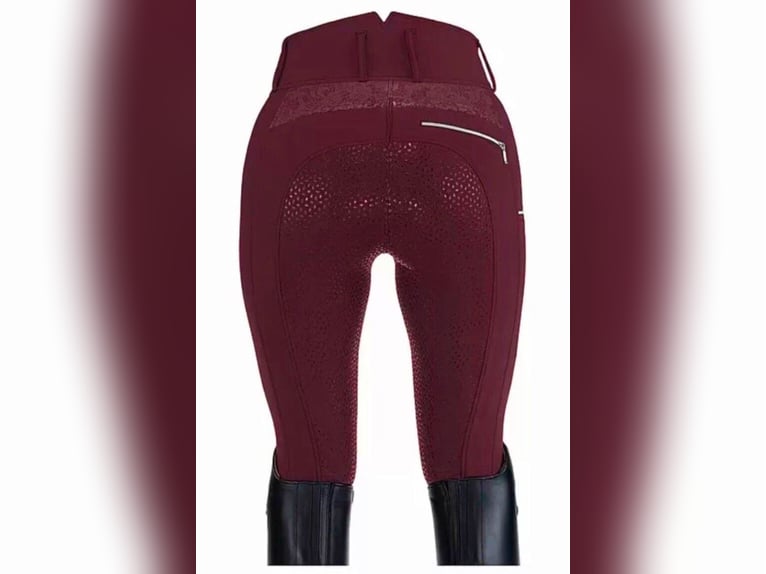 Felix Bühler Grip-Hochbund-Vollbesatz Reithose Evelyn 36 S Plum