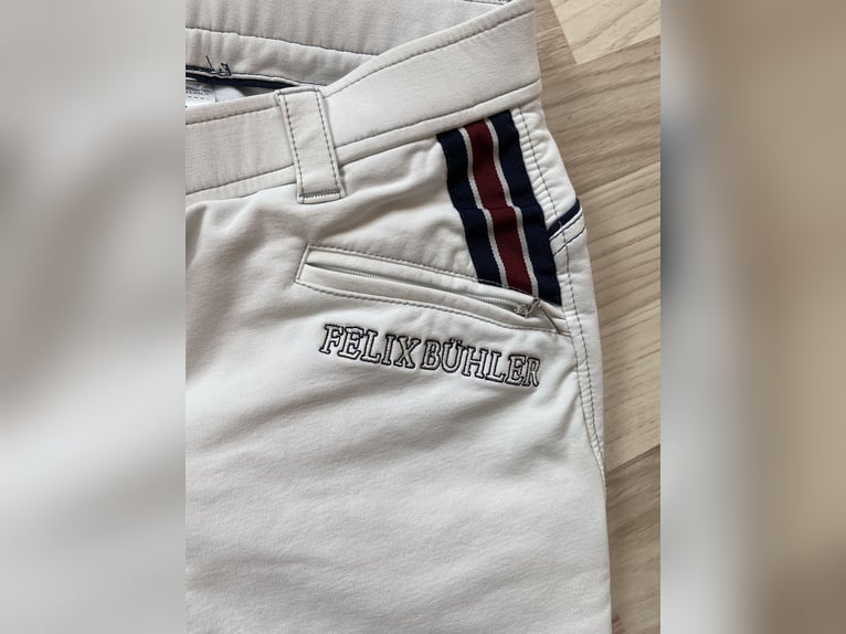 Felix Bühler Reithose Turnierreithose Gr 38 M 76 weiß Vollbesatz 