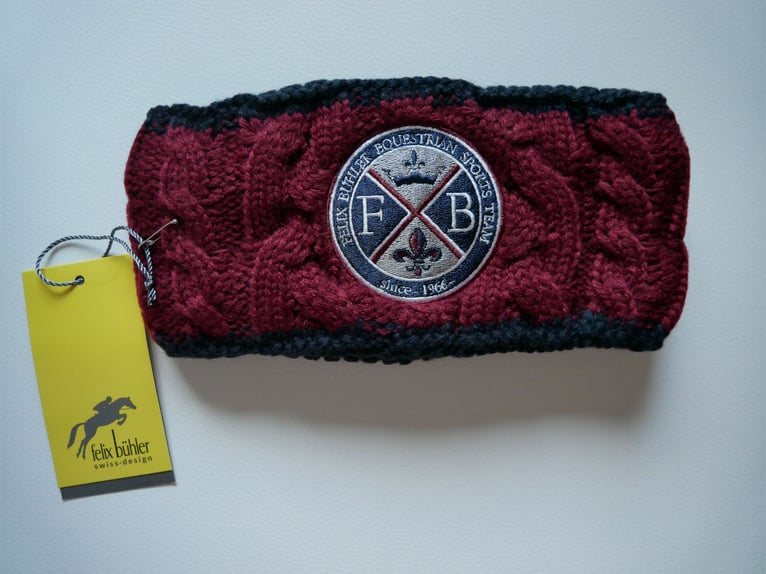 Felix Bühler~Damen Vollbesatz Reithose + Stirnband~brombeer/marine~Gr. 76~Neu~