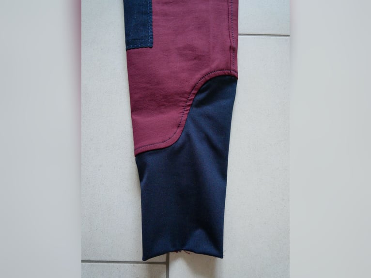Felix Bühler~Damen Vollbesatz Reithose + Stirnband~brombeer/marine~Gr. 76~Neu~