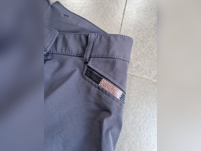 Hv polo gripreithose S 36 blau rosegold glitzer 