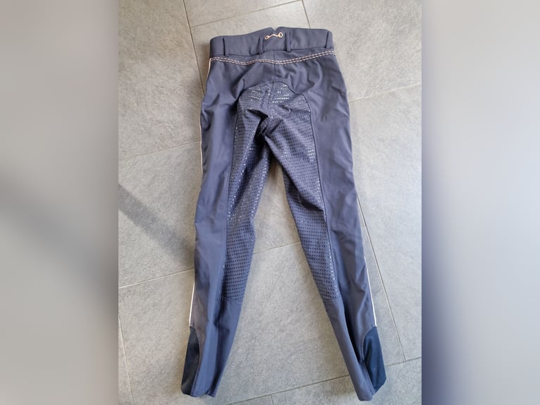 Hv polo gripreithose S 36 blau rosegold glitzer 
