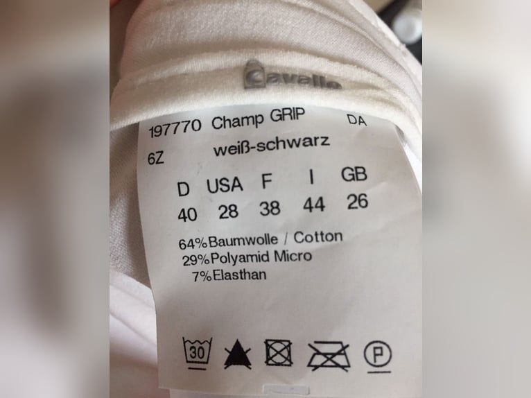 NEU Cavallo 40 Reithose Turnier weiß neu 38 Vollleder