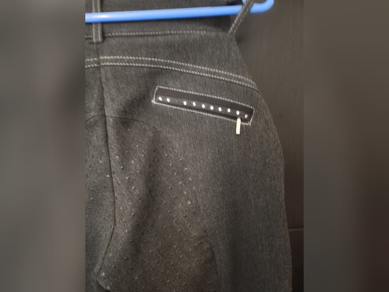 Reithose grau strass 36