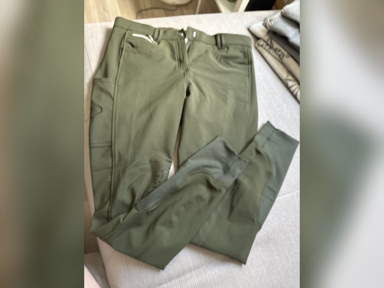 Reithose von Riders Deal Classic Design 2.0 Silikonkniebesatz grün Größe 40