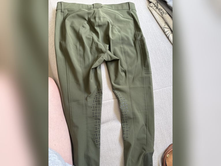 Reithose von Riders Deal Classic Design 2.0 Silikonkniebesatz grün Größe 40