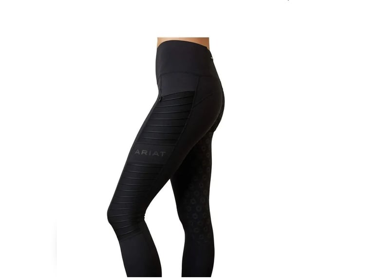 Reitleggings Silikonvollbesatz ARIAT neu S mit Handtasche 