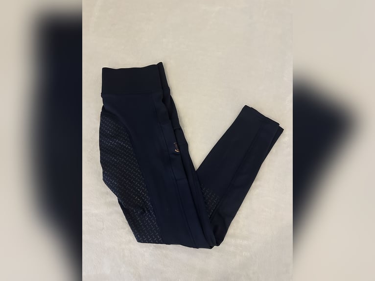 Riderschoice Reitleggings Thermo Winterreitleggings Blau Navy S 36 