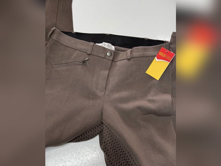 Vollgrip Reithose GoldHorse braun in Gr.42
