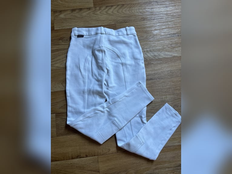 Weiße Turnierhose Fouganza Kinder Turnier Reithose