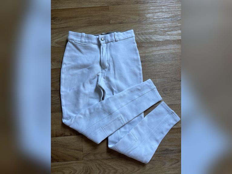 Weiße Turnierhose Fouganza Kinder Turnier Reithose