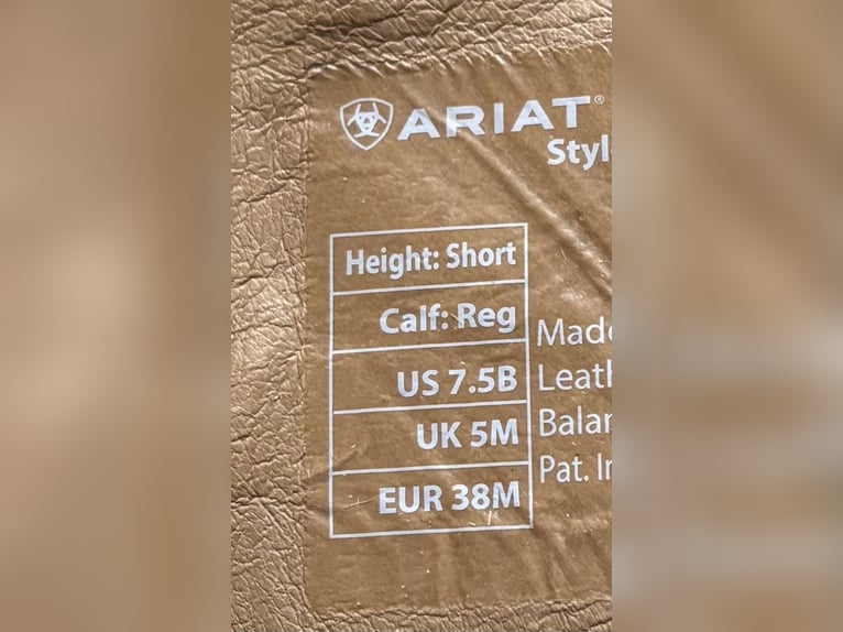 Ariat Palisade Reitstiefel braun/croco, Gr. 38, Neuwertig