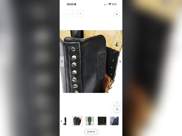 Busse Lederreitstiefel Gr: 39 NN