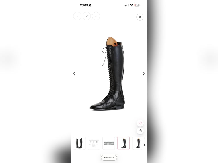 Busse Lederreitstiefel Gr: 39 NN