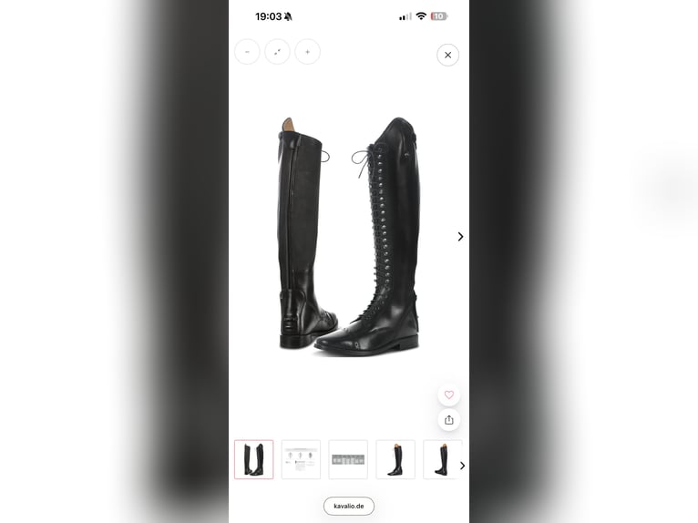 Busse Lederreitstiefel Gr: 39 NN