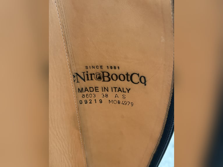 DeNiro Stiefel - Gr.38 - Grau/Lack - kaum getragen