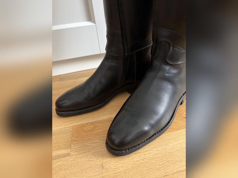 Dressurstiefel Königs rahmengenäht Sir-Versteifung schwarz