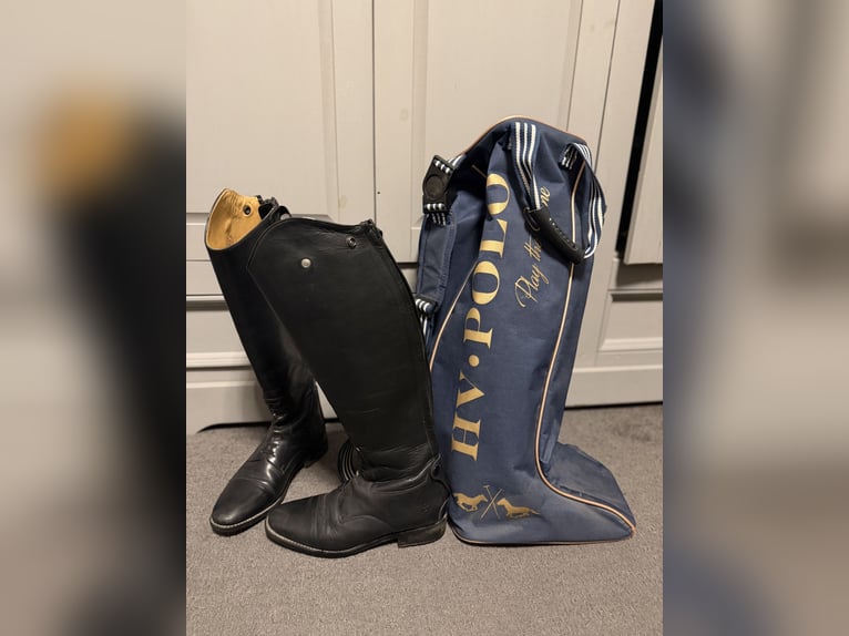 Lederreitstiefel mit HV Polo Tasche