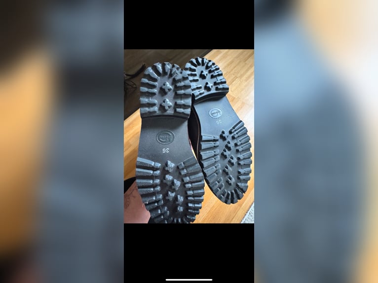 NEU Spanische Reitstiefel Leder Fettleder braun 36 ungetragen im Karton + Original Verpackung
