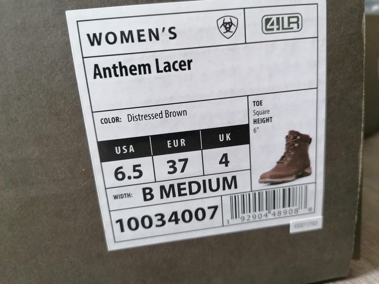 NEUE Stiefeletten Reitschuhe ARIAT - Anthem Lacer 37
