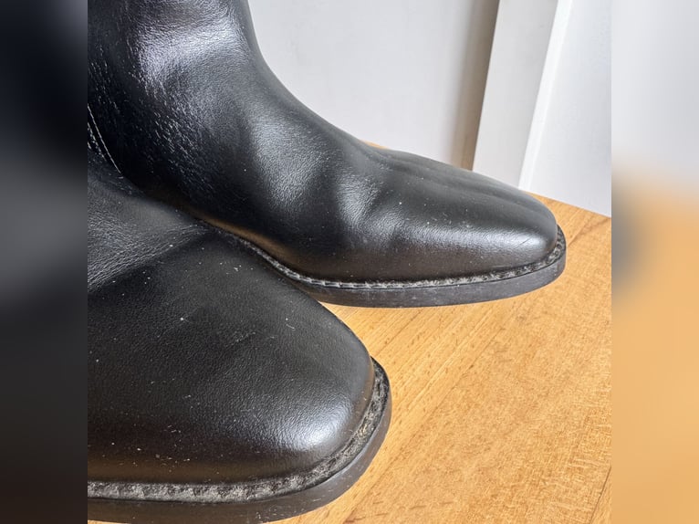 Petrie Dressurstiefel Leder schwarz – Gr. 5½ / H 45 / W 35